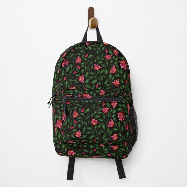 Item preview, Folk Floral Dark designed and sold by Divyam Chaya Bernstein.