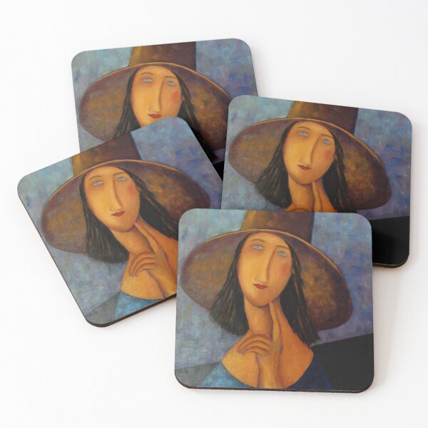 Item preview, Woman in a big hat by Modigliani designed and sold by Vintage Designs +.