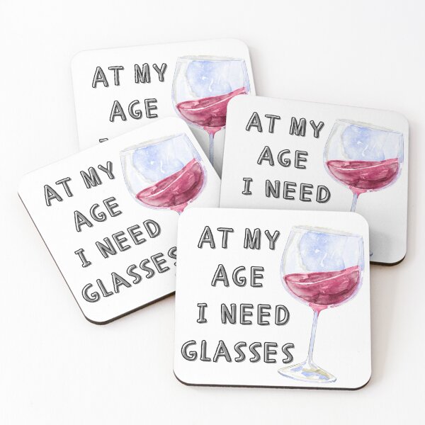 Item preview, At My Age I Need Glasses Sticker designed and sold by Product  Stella.