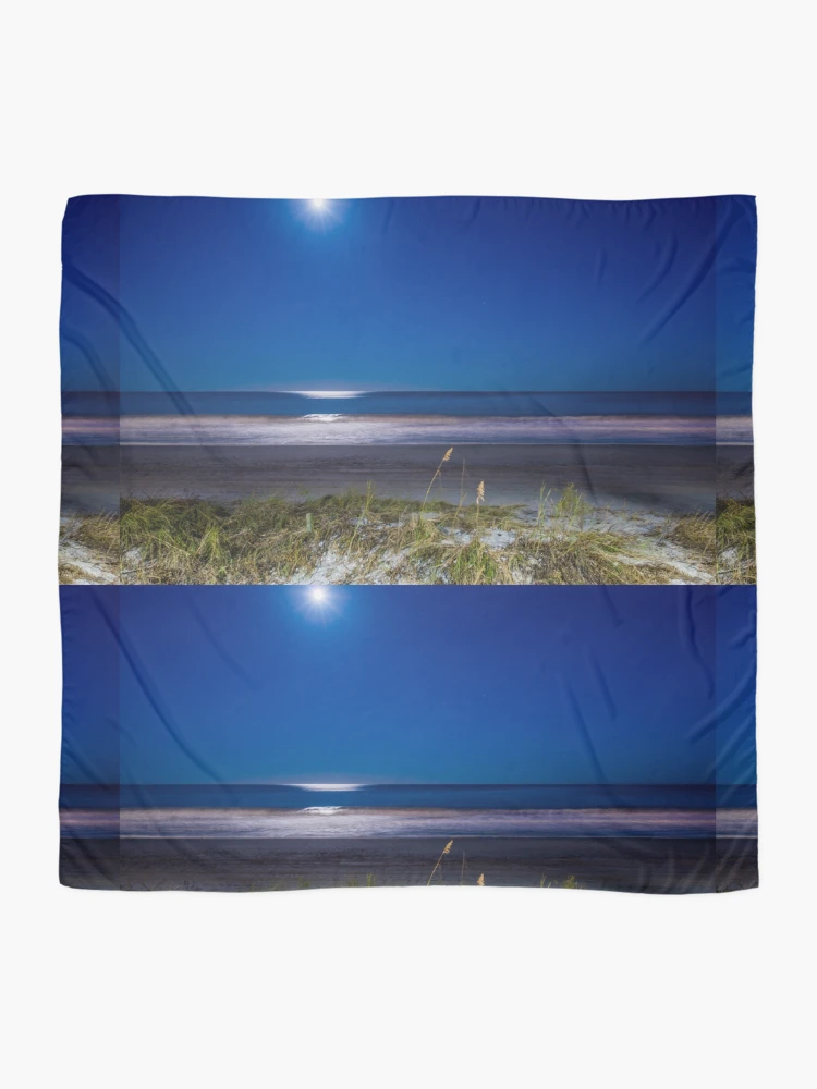 Thumbnail 2 of 3, Scarf, Moonlit Path designed and sold by Roselyn Shoko.