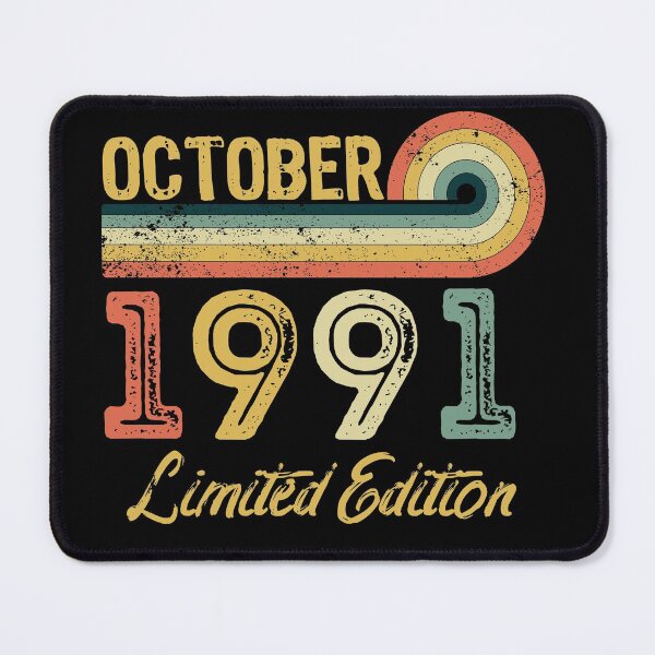 Item preview, Retro Vintage 30th Birthday - Born in October 1991 designed and sold by meedTee.