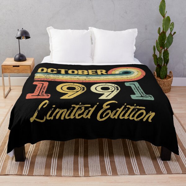 Item preview, Retro Vintage 30th Birthday - Born in October 1991 designed and sold by meedTee.