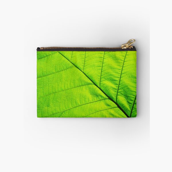 Item preview, Macro Green Leaf Wrapped Canvas Canvas Print designed and sold by enhan.
