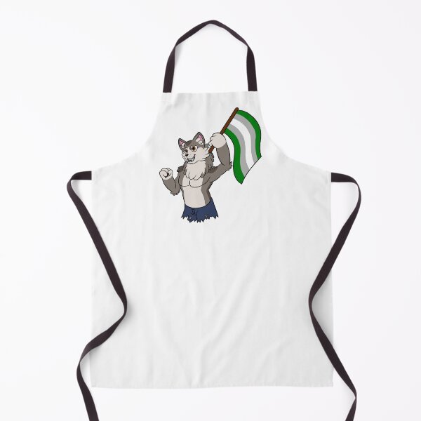 Item preview, Cute Werewolf Says Grey Aro Pride designed and sold by ThatRadFailure.