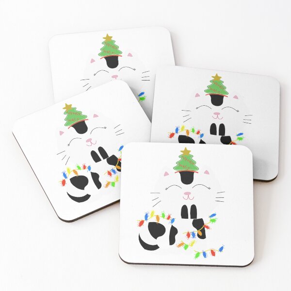 Item preview, Meowy Christmas Cat designed and sold by de-creartique.