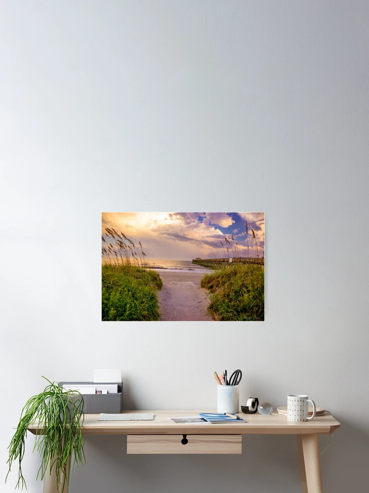 Thumbnail 2 of 3, Poster, Sandy pathway designed and sold by Roselyn Shoko.