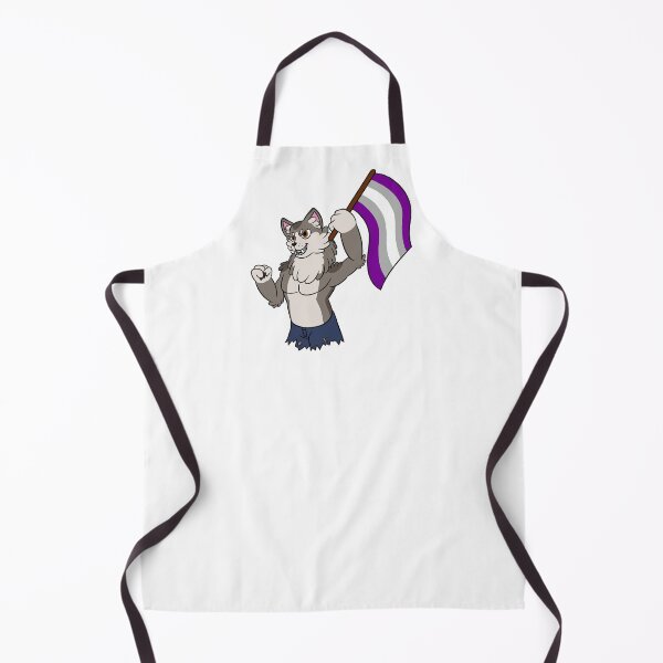 Item preview, Cute Werewolf Says Grey Ace Pride designed and sold by ThatRadFailure.
