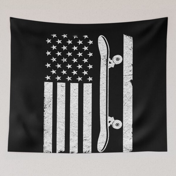 Item preview, US Flag Skateboard Patriotic 4th Of July Funny Skateboard designed and sold by Stronzi.