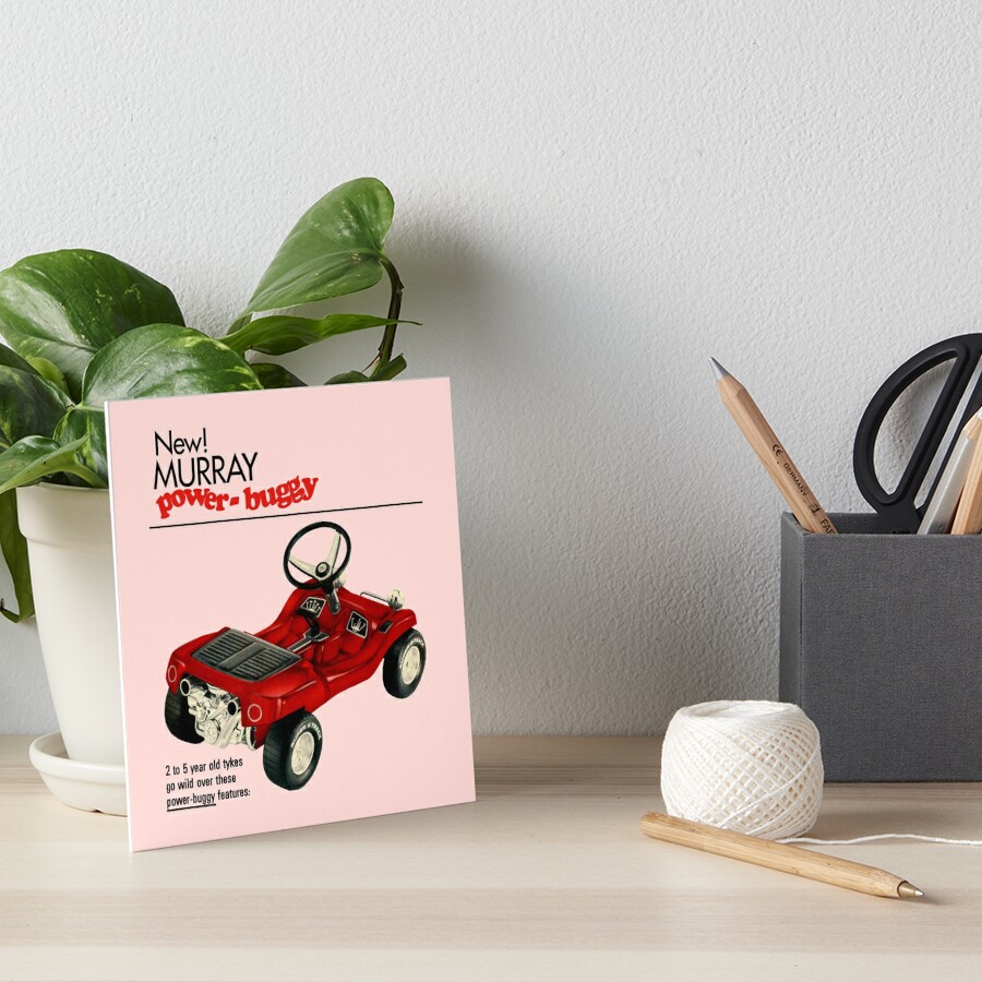 Murray Power Buggy Pedal Car Go Kart Advert Art Board Print For Sale By Throwbackads 