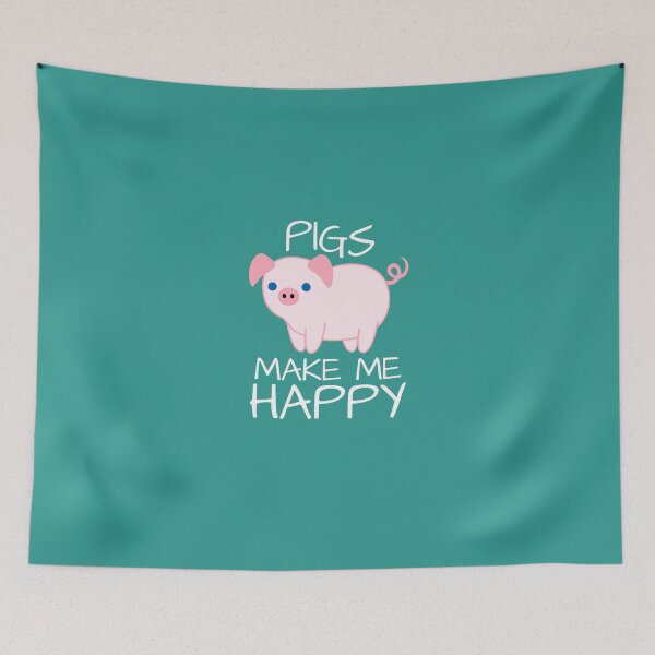Item preview, Pigs Make Me Happy designed and sold by AlwaysAwesome.