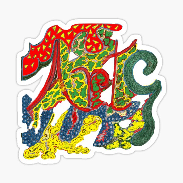 Fiery Art Sticker