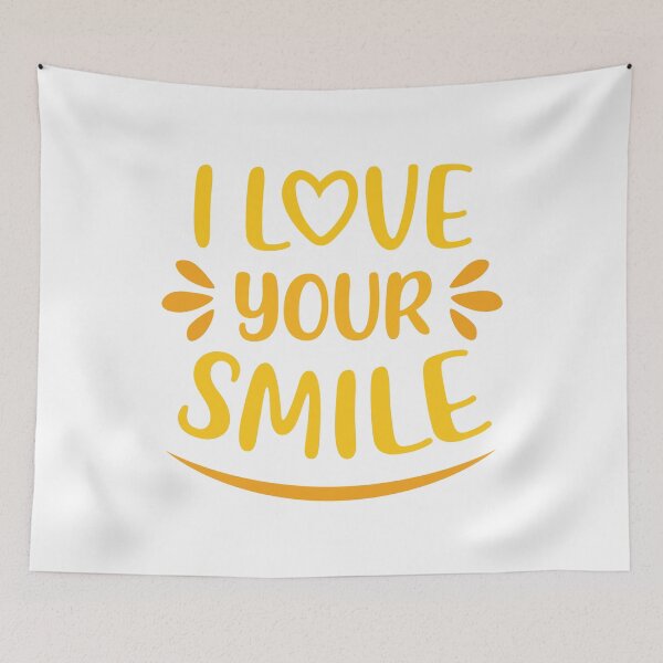 Item preview, I Love Your Smile (Yellow) designed and sold by FilipeFerreira.