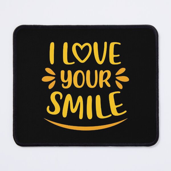 Item preview, I Love Your Smile (Yellow/Black BG) designed and sold by FilipeFerreira.