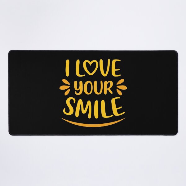Item preview, I Love Your Smile (Yellow/Black BG) designed and sold by FilipeFerreira.