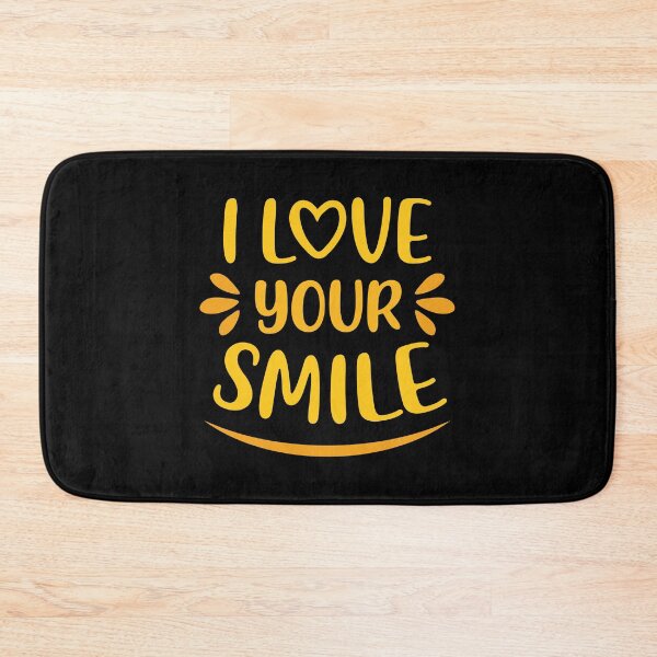 Item preview, I Love Your Smile (Yellow/Black BG) designed and sold by FilipeFerreira.