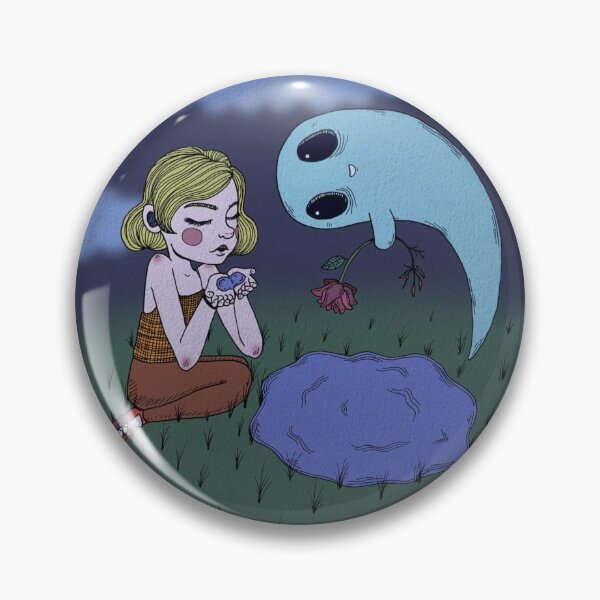 Item preview, Girl & Ghost With a Rose designed and sold by DoodlingMuse.