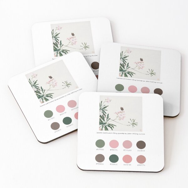 Item preview, Colour Palette of Insects and Flowers (Qing dynasty ca. 1644–1911) by Ju Lian designed and sold by CoffeewithAnh.