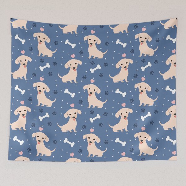 Item preview, LOVE White Chiweenie dachshund chihuahua mix designed and sold by Lulupainting.