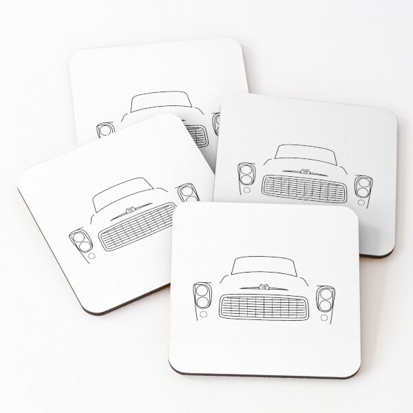 Item preview, International Harvester B Series classic 1950s-60s pickup truck black outline graphic designed and sold by soitwouldseem.
