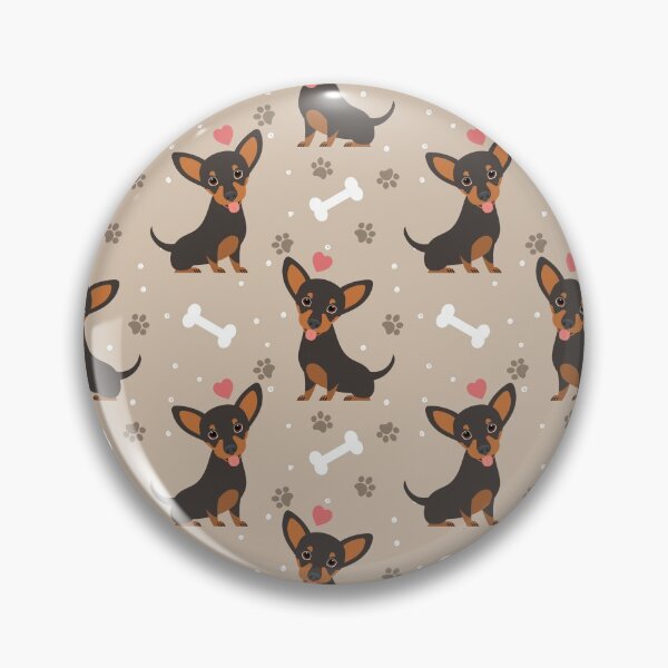 Item preview, LOVE Black and Tan Chiweenie dachshund chihuahua mix designed and sold by Lulupainting.