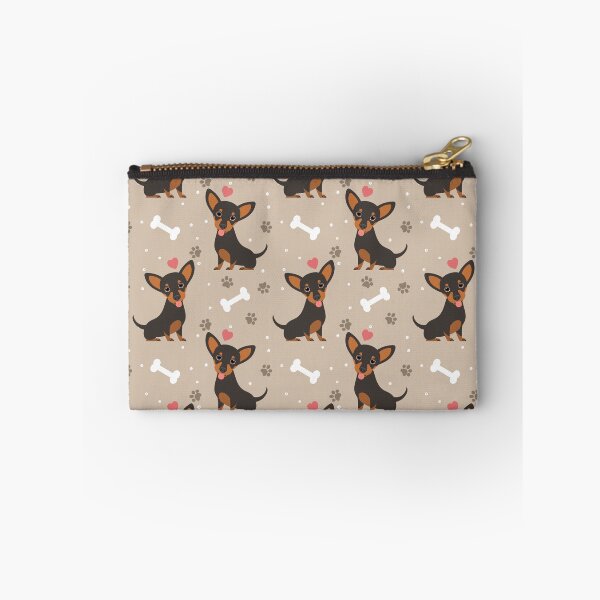 Item preview, LOVE Black and Tan Chiweenie dachshund chihuahua mix designed and sold by Lulupainting.