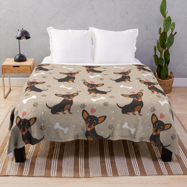 Item preview, LOVE Black and Tan Chiweenie dachshund chihuahua mix designed and sold by Lulupainting.