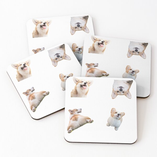 Item preview, cute Funny corgi butt stickers set  designed and sold by Teepety Shop.