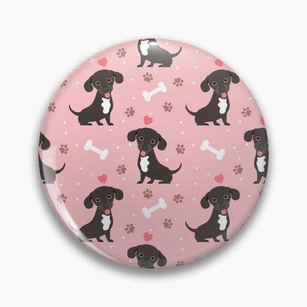 Item preview,  LOVE Black and White Chiweenie dachshund chihuahua mix designed and sold by Lulupainting.