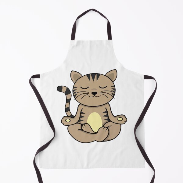 Item preview, Tabby Brown Cat Yoga Meditation designed and sold by DabGraphic.