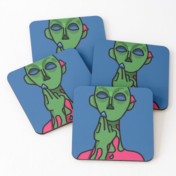 Item preview, Cute art green aliens designed and sold by OneginaEvgenia.