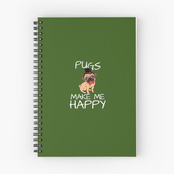 Item preview, Pugs Make Me Happy designed and sold by AlwaysAwesome.