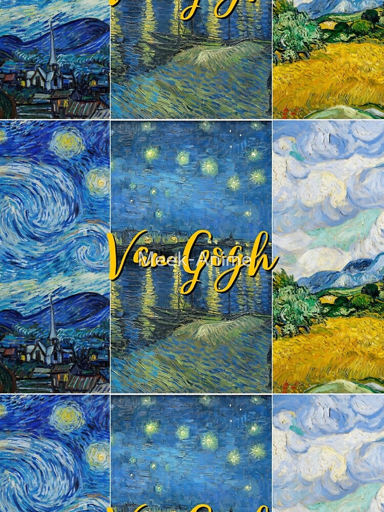Discover Van Gogh Landscape Painting Collage Leggings