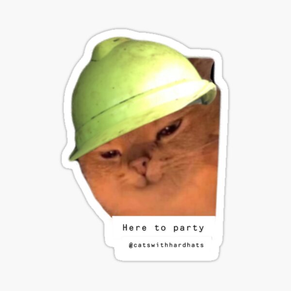 Party Cat Stickers for Sale