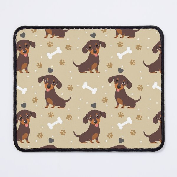 Item preview, LOVE Chocolate Brown Chiweenie dachshund chihuahua mix designed and sold by Lulupainting.