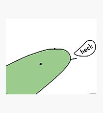 Heck Snek - Tiny Snek Comics Photographic Print