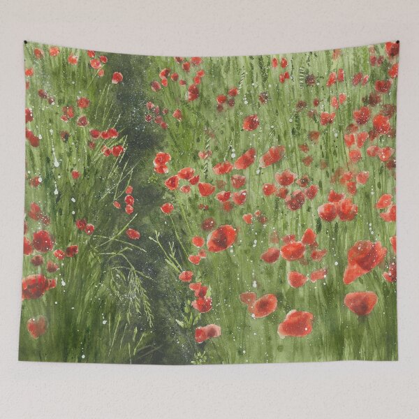 Aperçu de l'œuvre Champ de coquelicots créée et vendue par victorsboutique.
