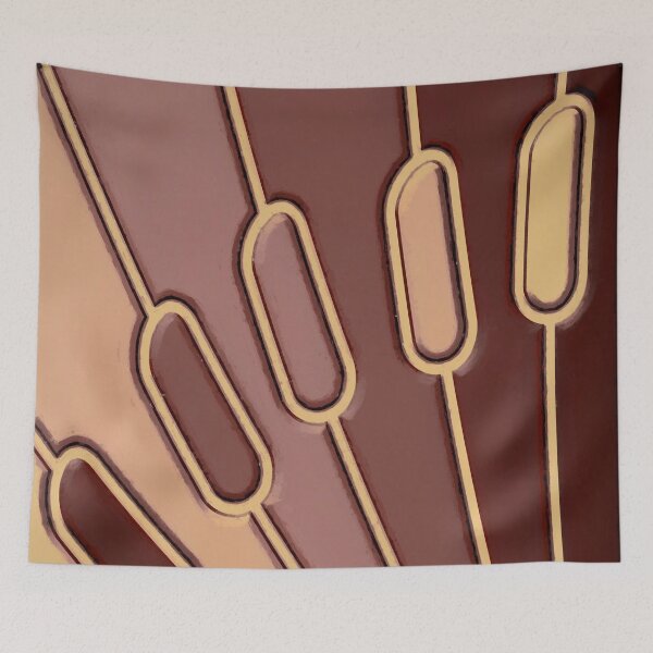 Item preview, Shades of Autumn Rushes Pattern designed and sold by Rasendyll.