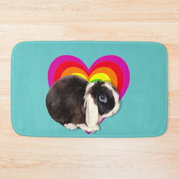 Item preview, Mini lop split painting overlayed in 3D designed and sold by Studio Fluffle.