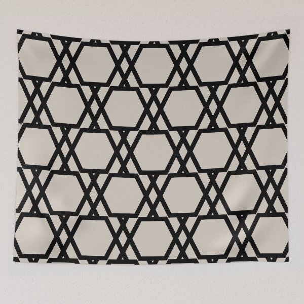 Item preview, Black and Tan Tessellation Line Pattern 20 Coordinates w/ Dutch Boy 2022 Popular Color Warmed Silver 440-1DB - Colour Trends - Hue designed and sold by ColorOfTheYears.