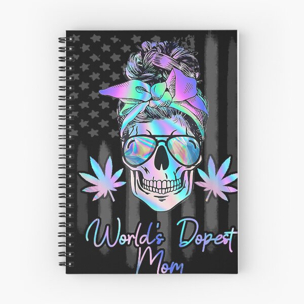 Item preview, Skull World's Dopest Mom Weed Soul Cannabis American Flag designed and sold by cristgilbe.