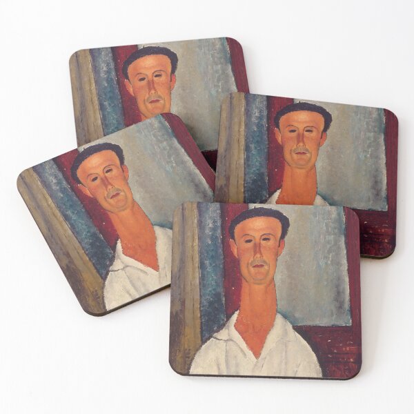Item preview, Portrait of a man by Modigliani designed and sold by Vintage Designs +.