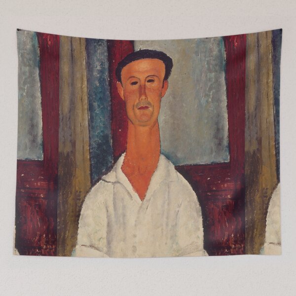 Item preview, Portrait of a man by Modigliani designed and sold by Vintage Designs +.