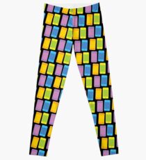 Four blank mobile cell phones in colours Leggings