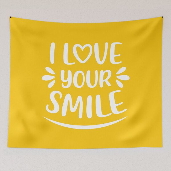 Item preview, I Love Your Smile (Yellow BG) designed and sold by FilipeFerreira.