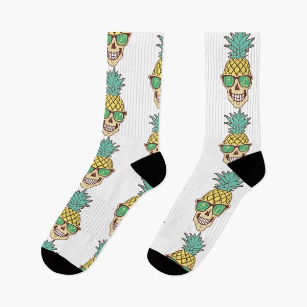 Item preview, Vintage Summer Pineapple Skull designed and sold by VintageRealm.