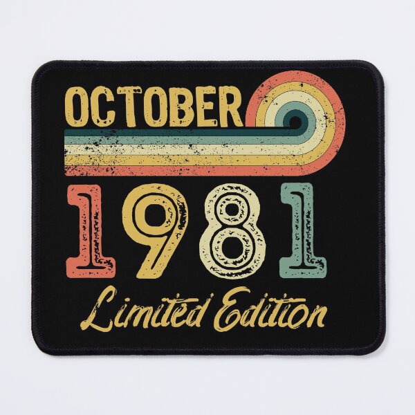 Item preview, Retro Vintage 40th Birthday - Born in October 1981 designed and sold by meedTee.