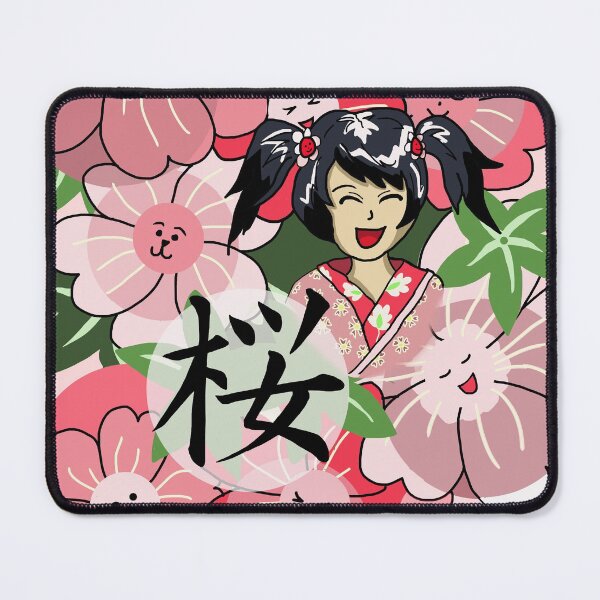 Item preview, Cute sakura with sakura flower kanji designed and sold by CuisineCat.