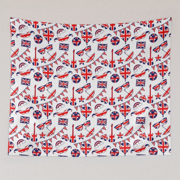 Item preview, Addicted to London Union Jack Icons Pattern designed and sold by HotHibiscus.