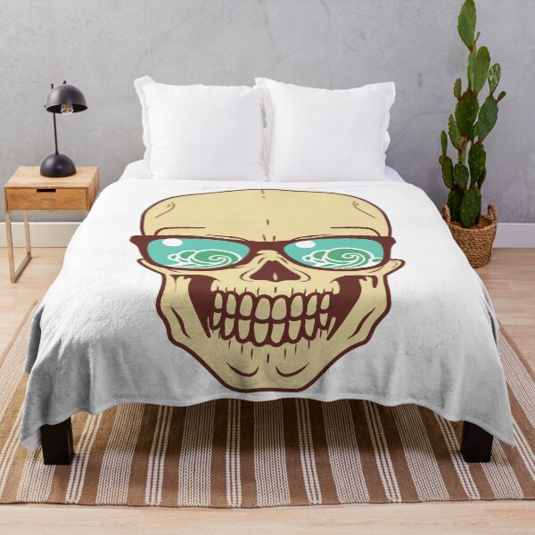Item preview, Vintage Summer Skull With Glasses designed and sold by VintageRealm.