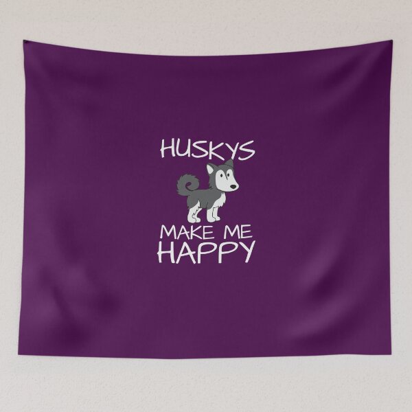 Item preview, Huskys Make Me Happy designed and sold by AlwaysAwesome.